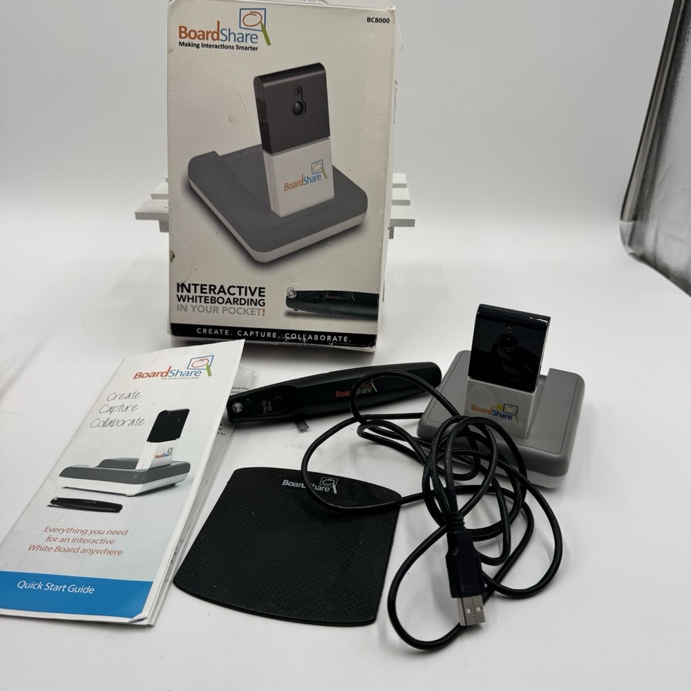 Untested BoardShare Smart Wired Interactive Whiteboard Device -Read