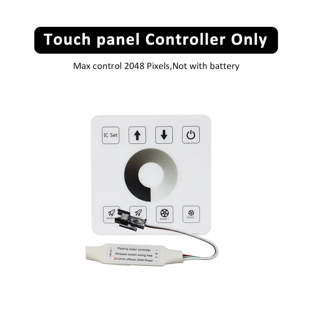 8Keys WS2811 Running Water Led COB Strip Touch Panel Remote Controller Splitter