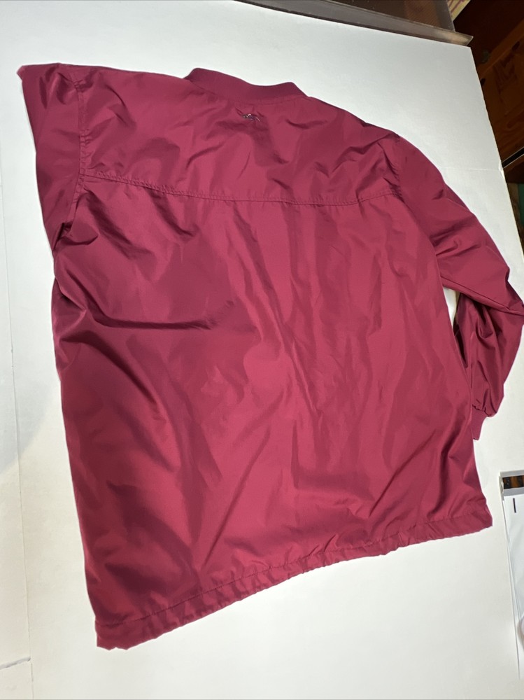 Greg Norman Golf Pullover lined Jacket Men’s XLT red zippered pockets EUC