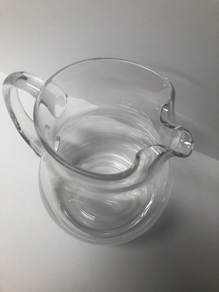 Blown Glass Pitcher – New Without Box 8" Tall Pinched Design