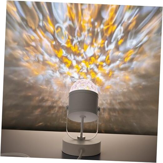 Plug in Dynamic Ocean Wave Table Lamp Water Ripple Night Light Modern