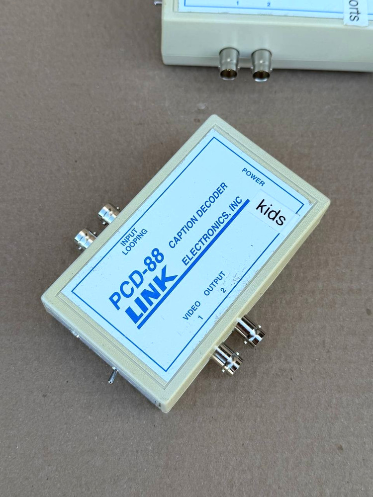 Lot of 3 Link Electronics PCD-88 Caption Decoder