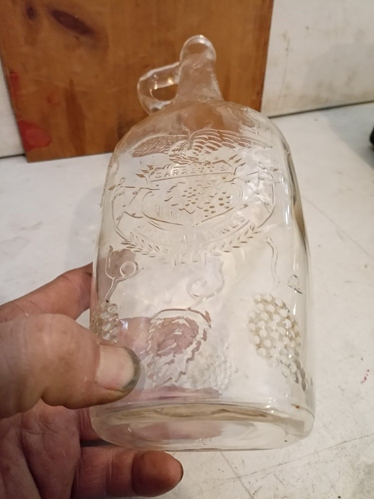 Vintage Decorative Garrett Wine Bottle Tall Quart