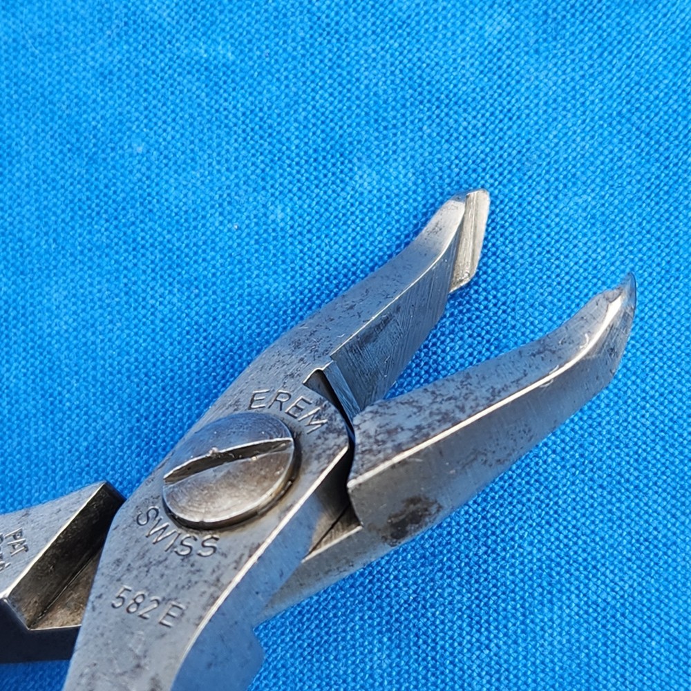 Vintage EREM 582E Angle-Tip Flush-Cutting Pliers - Swiss - used
