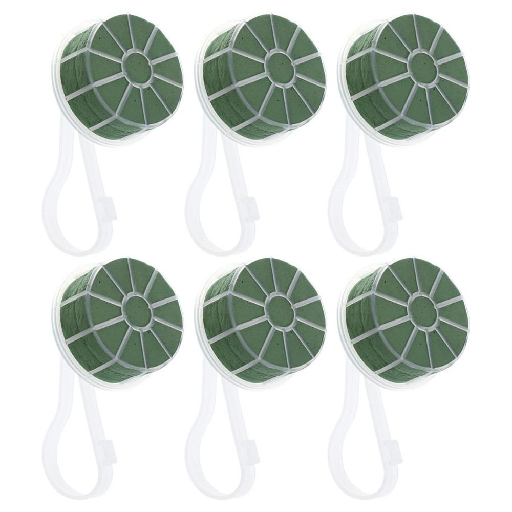 6 Flower Holder with Mud Artificial Bouquet Handle