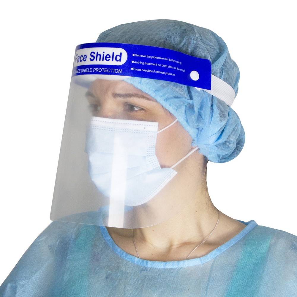 Northlight Pack of 10 Protective Face Shields Comfort Pad Elastic Security Band