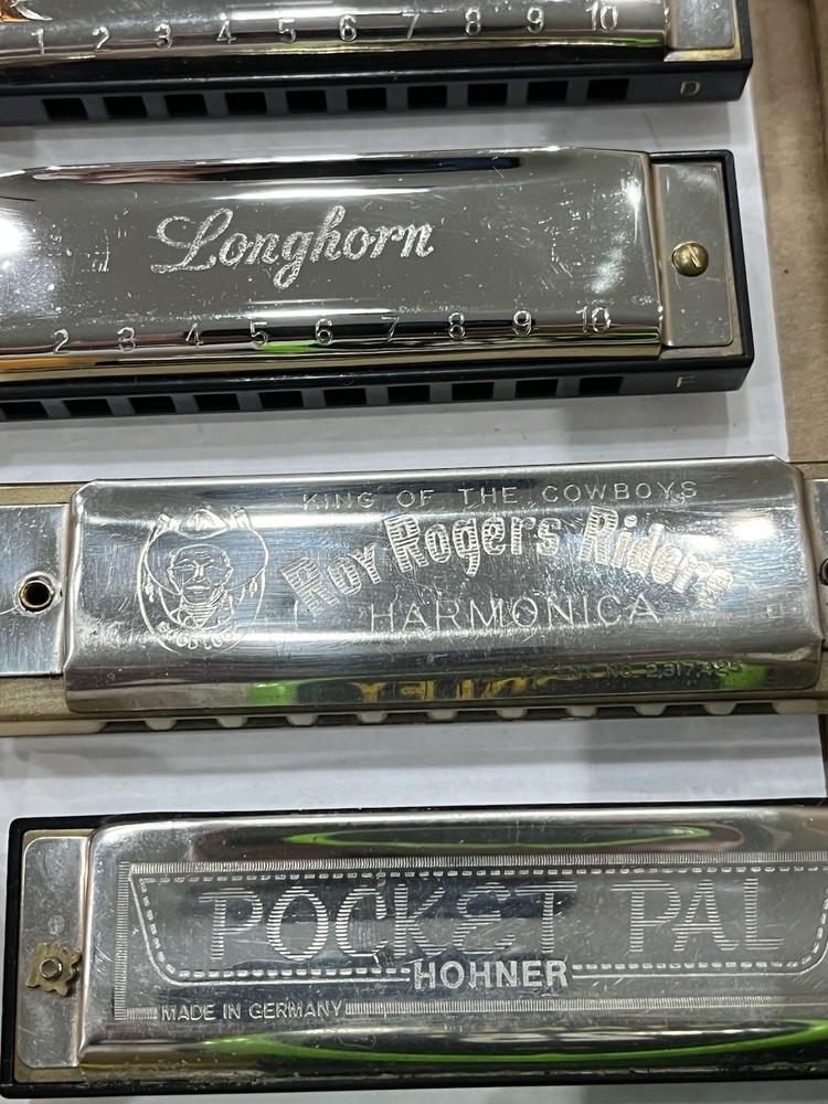 9 Miscellaneous Harmonica Lot-see Photos