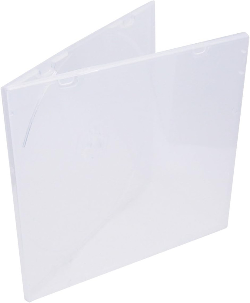 5.2Mm Durable CD Case, Slim Single Clear PP Poly Plastic Cases, 50 Pack.