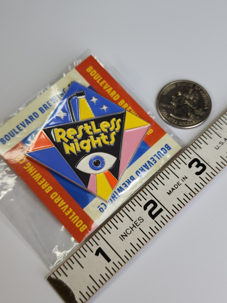Restless Nights Boulevard Brewing Co Lapel Pin