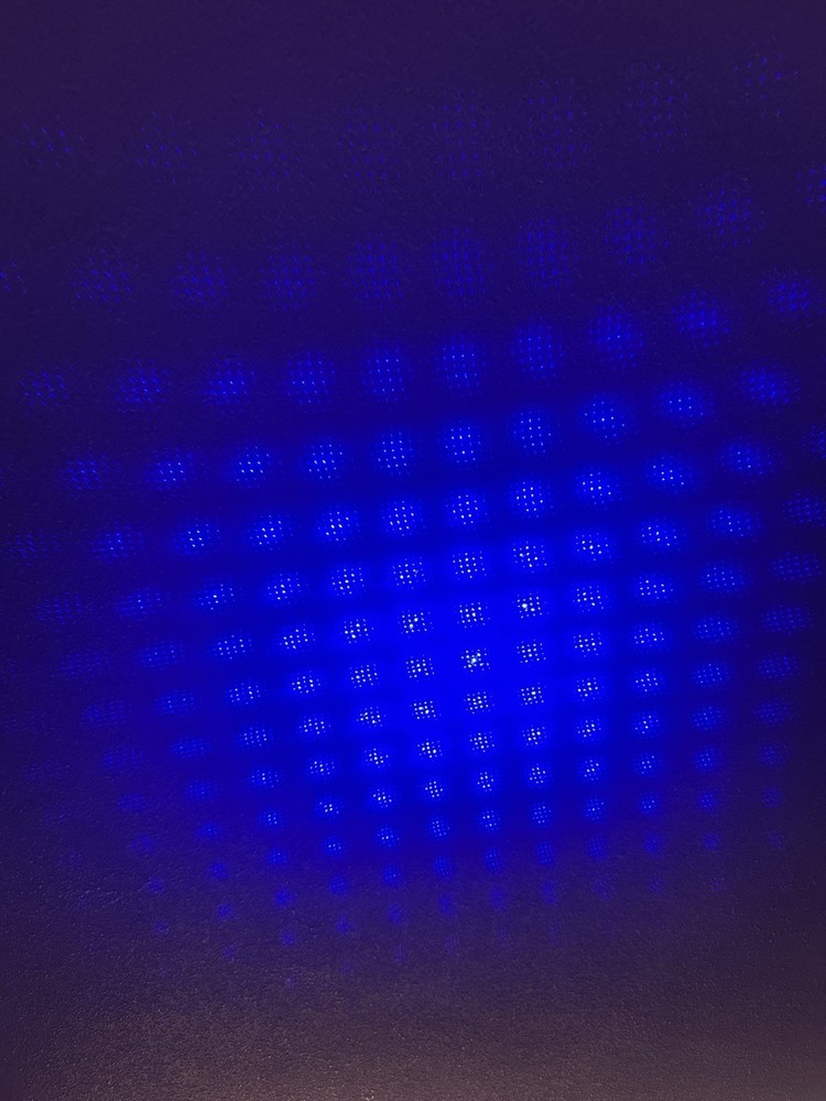 5W High Power Adjustable Blue Burning Laser Pointer Visible Dot Torch Light USB