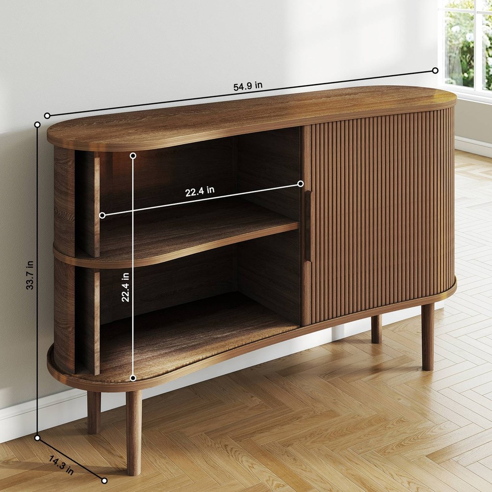 1.4M Long Modern Buffet Cabinet With Storage For Kitchen