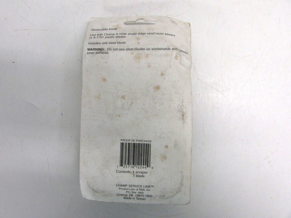 NOS! CHAMP RAZOR BLADE SCRAPER RETRACTABLE BLADE #9-1698