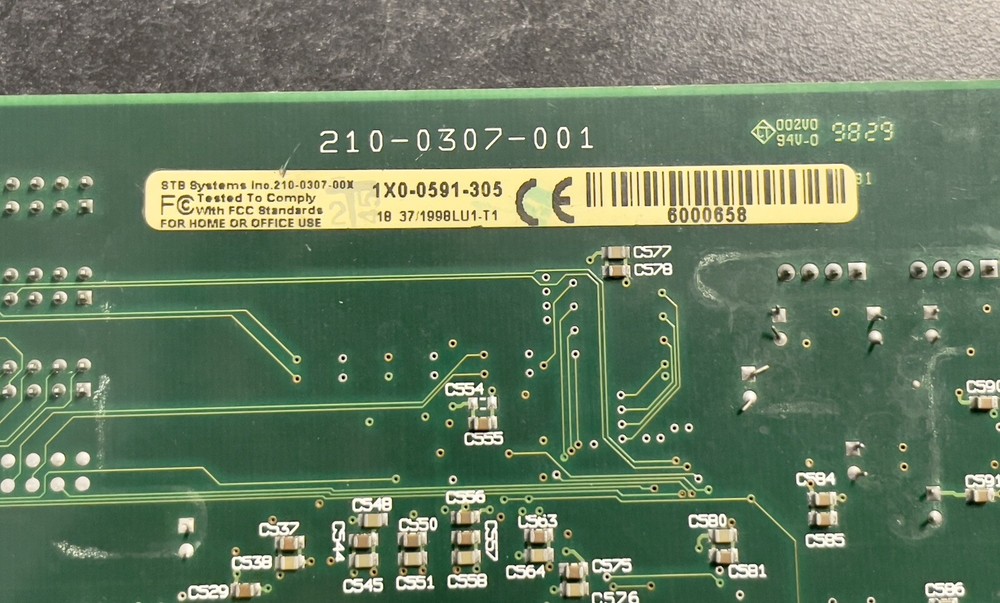 STB Systems DVD Decoder Card 210-0307-001 1X0-0591-305