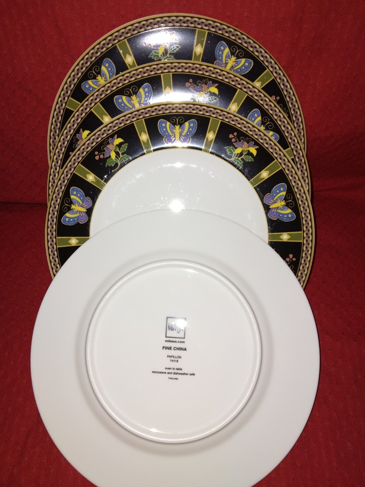 Mikasa Papillon (4) Accent Plates 8.25"