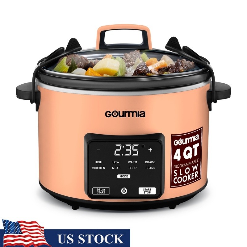 4.5Qt Programmable Slow Cooker Electric Crock Pot W/ Timer & Keep Warm Mode New