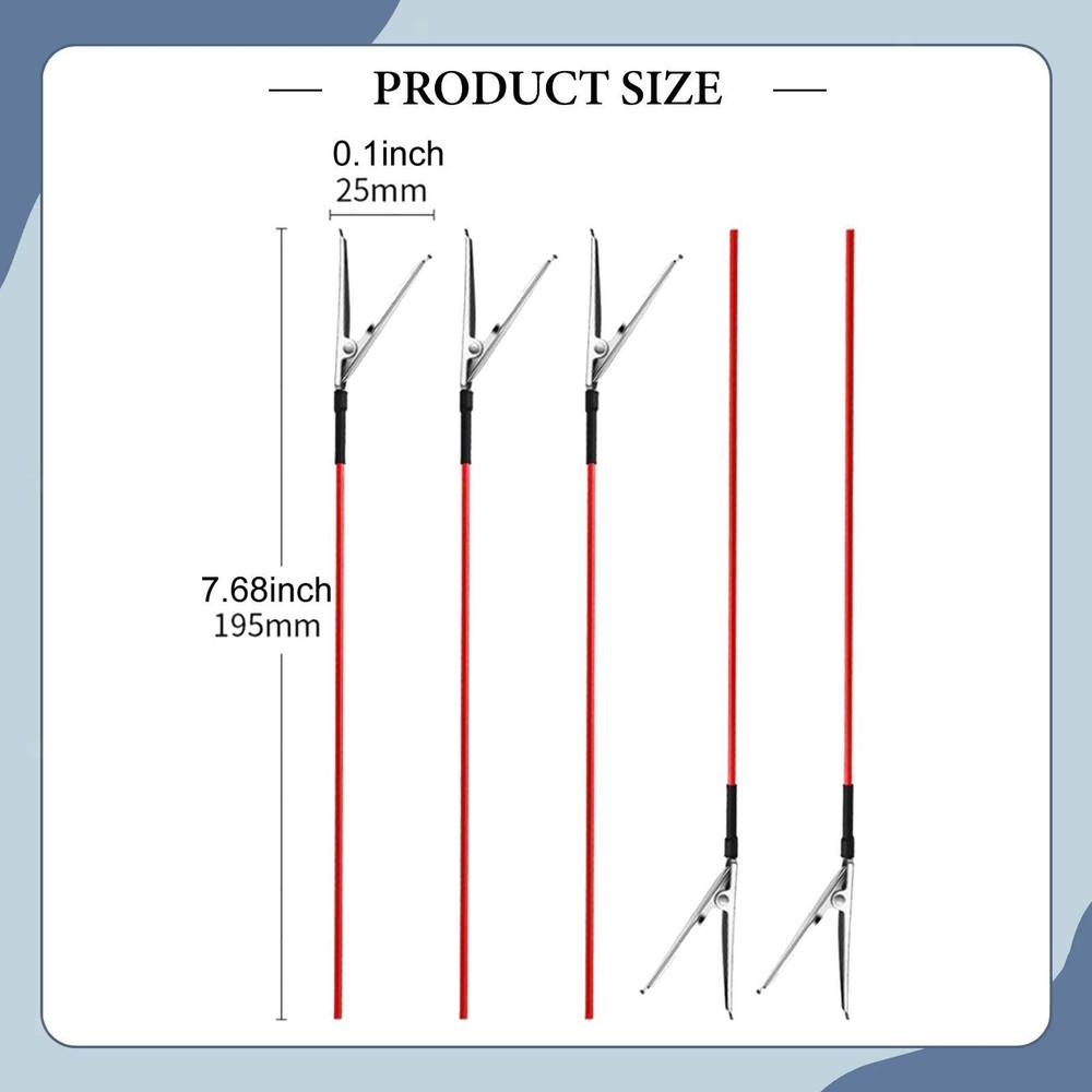 10Pcs Alligator Clip Sticks Adjustable Reverse Coloring Design Modeling Tool