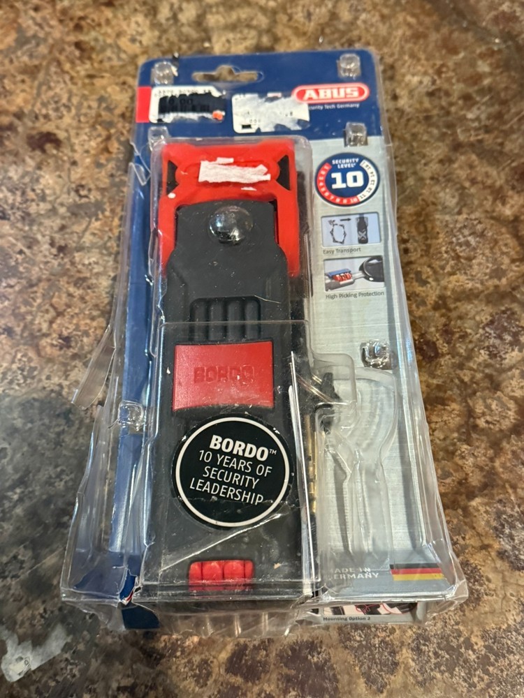 Abus Bordo 6000/90 RD ST Folding Lock Open Box