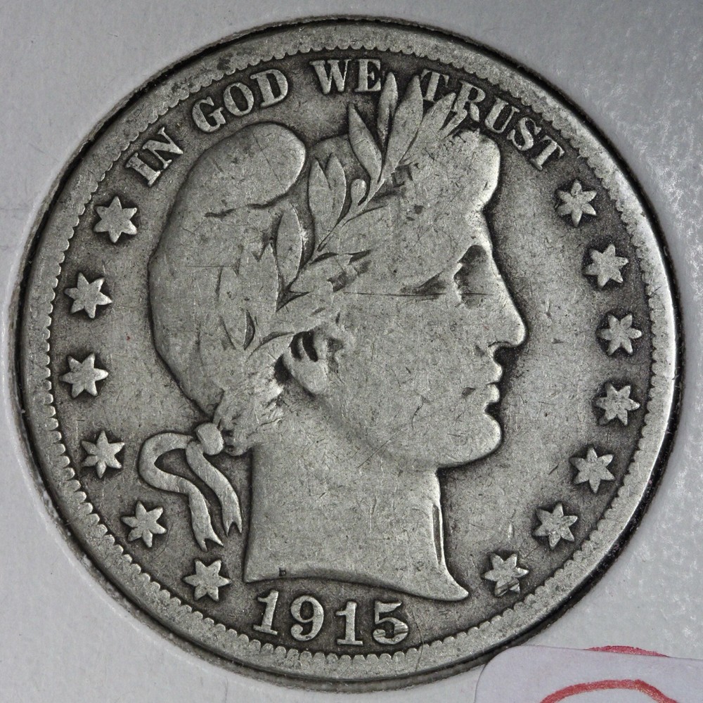1915-S Barber Silver Half Dollar FINE E315 DACF