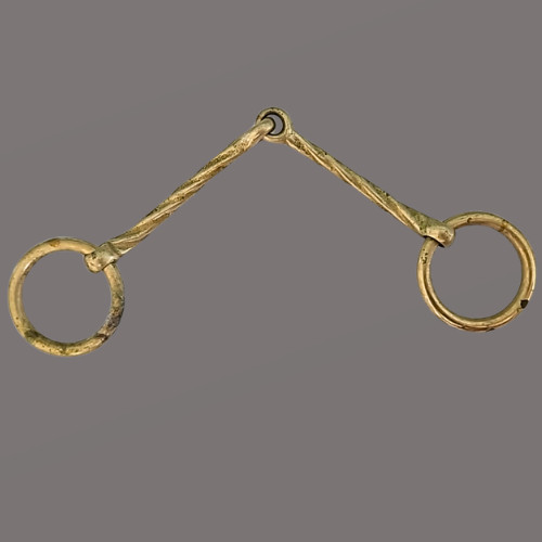 English Bradoon Bit Never Rust Twisted Mouth 5"