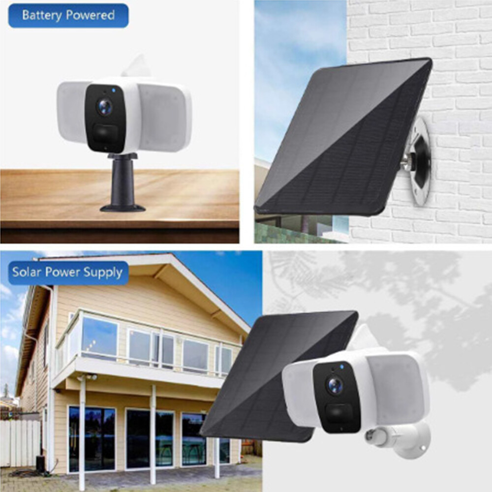 Solar Panel Micro USB C Power CCTV Camera Security Cam Battery Charger Outdoor