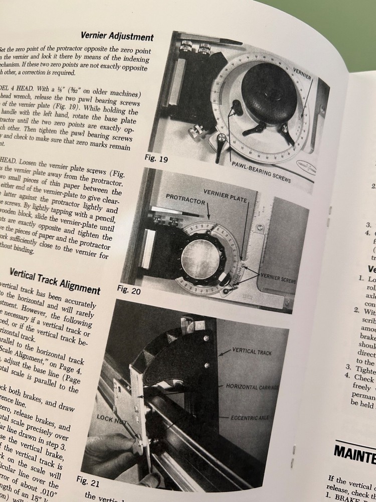 Drafting User Manual. VEMCO TRACK Machine. 19 Page Comprehensive booklet.