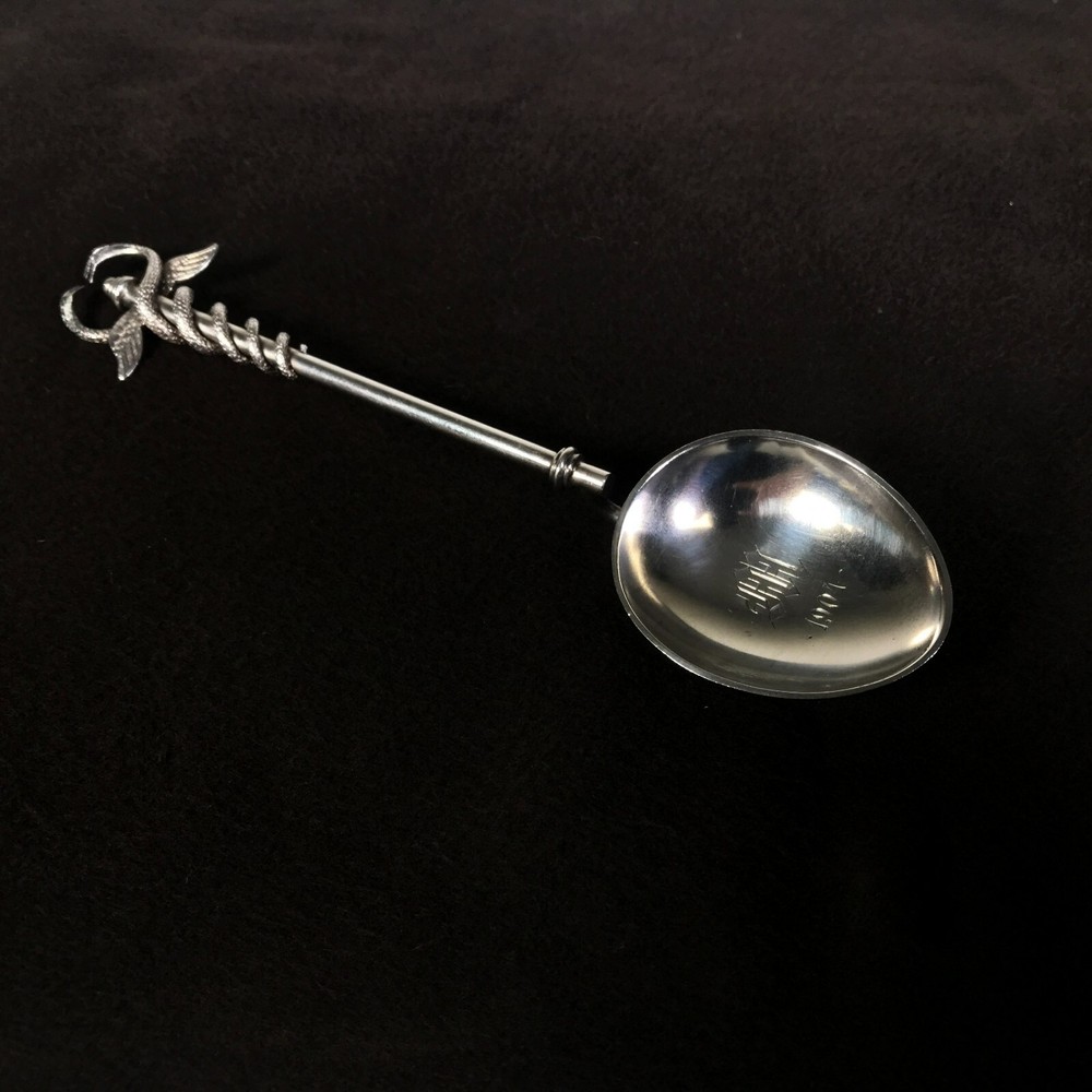 Figural Continental 800 Silver Spoon Snakes