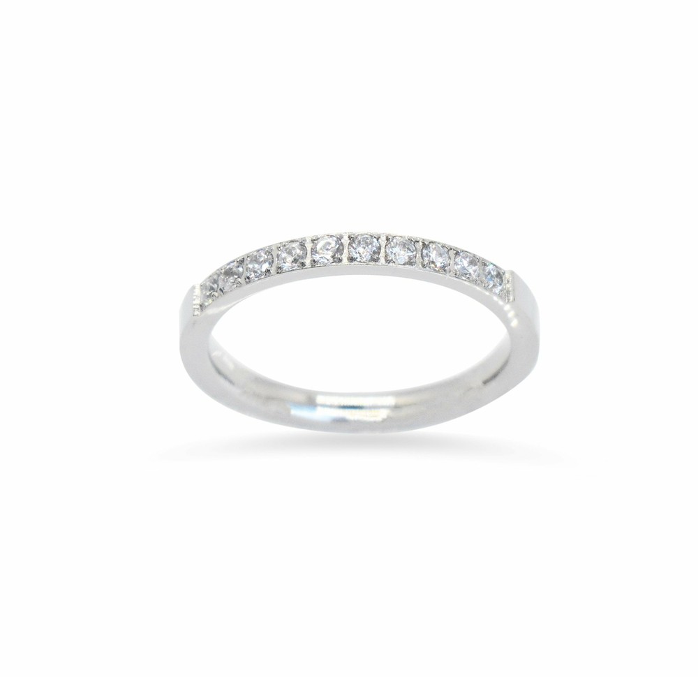 STELLA SILVER ETERNITY RING SAMPLE