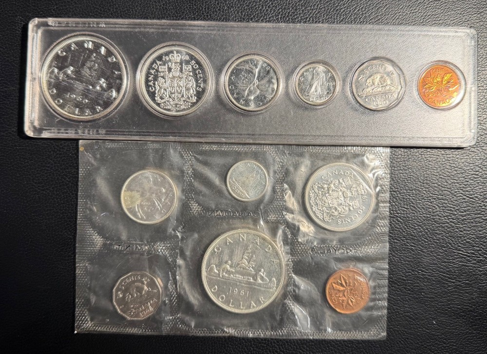 Canada 1960 - 1961 Proof Like Sets in holders