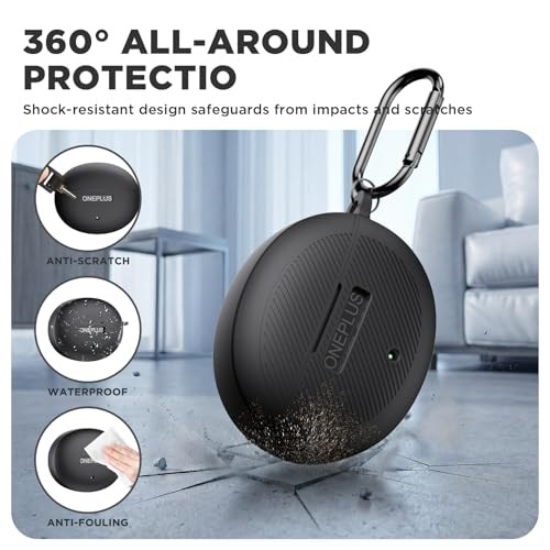 Case for OnePlus Buds 4, Soft Silicone Protective Portable Scratch Shock Black
