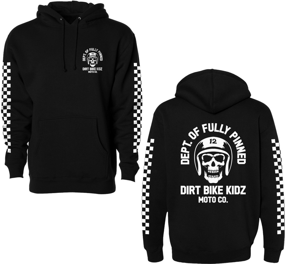 DBK Fully Pinned Mens Pullover Hoody Black