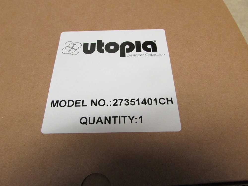 RV Single Lever Chrome Faucet Bathroom Sink Kitchen Bristol Utopia 4" valves