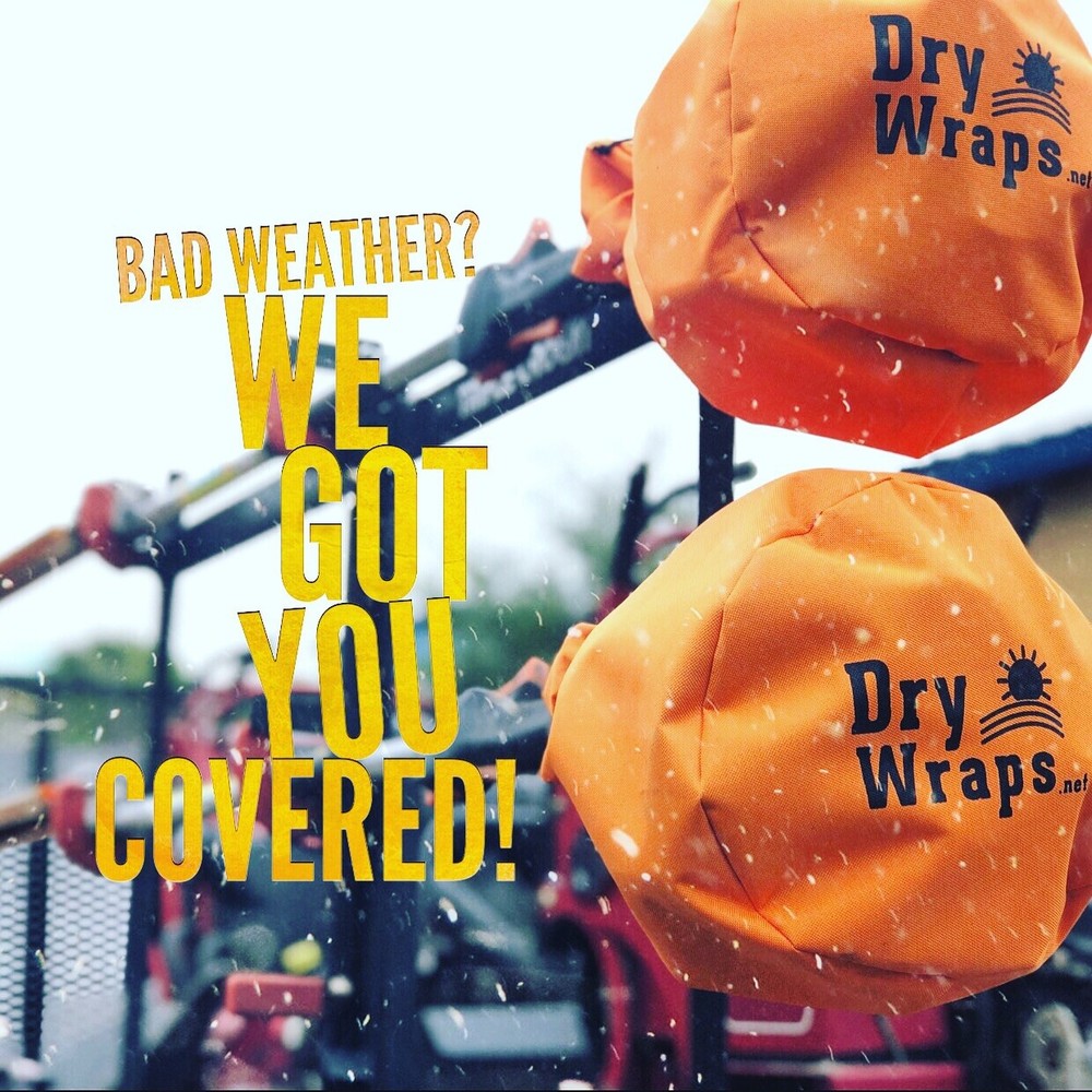 ORANGE Trimmer Engine Covers, Edger, Pole Saw, ORIGINAL DryWraps 100% Waterproof