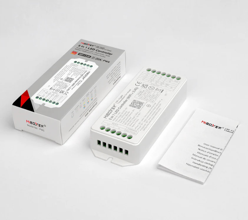 Miboxer 5 in 1 LED Controller (WiFi + 2.4G) Output Max 20A