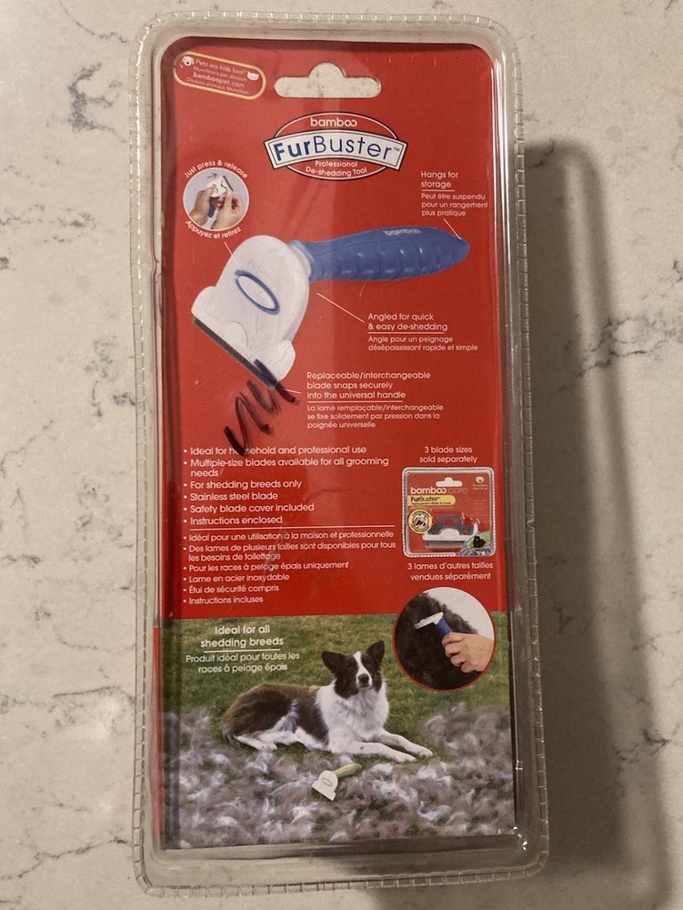 FURBUSTER by BAMBOO - de shedding tool Medium 2.75in