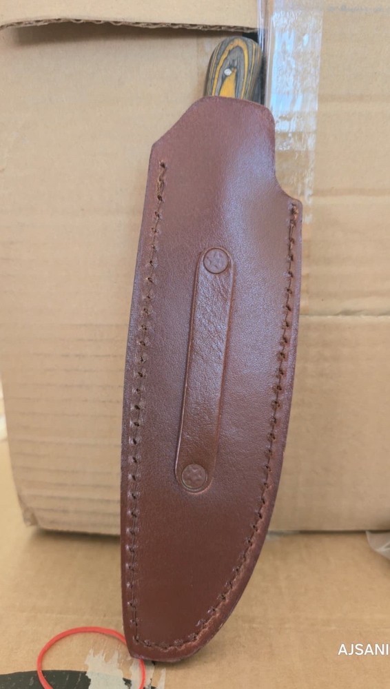 Hand Engraved Leather Sheath For Fixed Blade Knife Case Holster