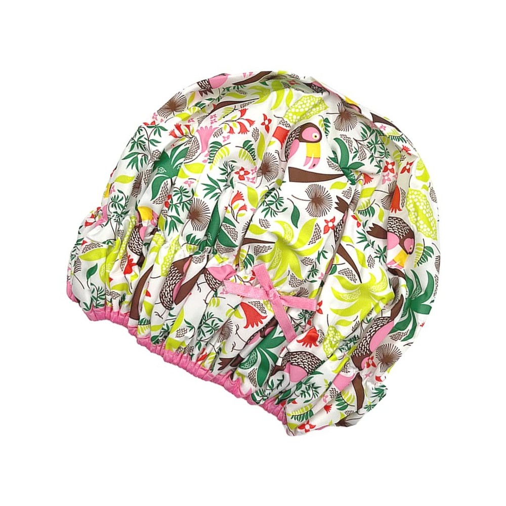 Reusable Shower Cap & Bath Cap & Lined, Oversized Waterproof Shower Caps Large