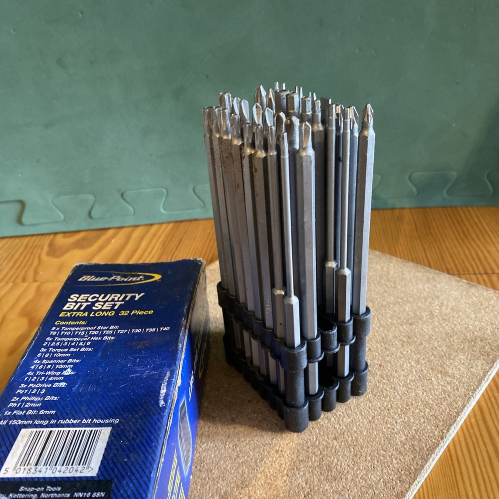 Blue Point - 32 Piece Extra Long Security Bit Set - LTS 4204
