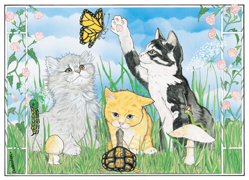 Cat Group Blank Note Cards Boxed