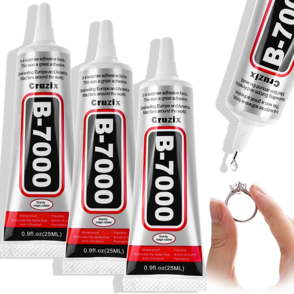 B-7000 Craft Glue for Jewelry Making, Multi-Function B-7000 Super Adhesive Gl...