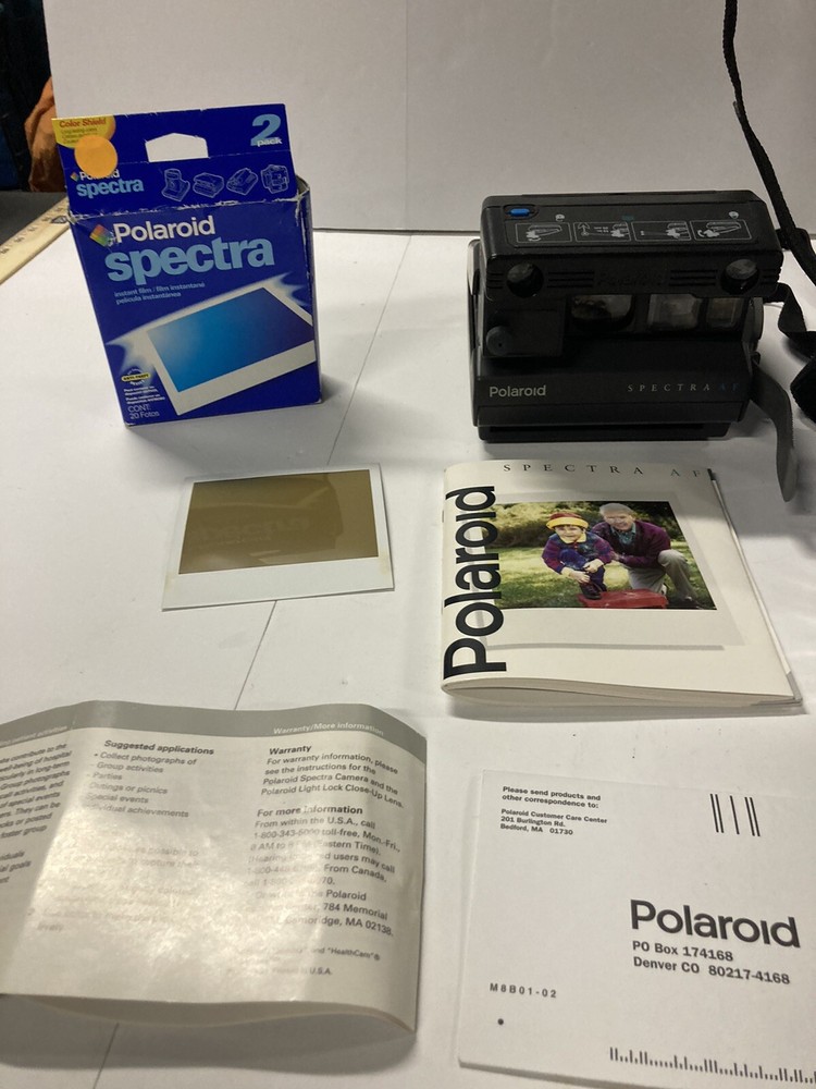 POLAROID SPECTRA AF CAMERA WITH ACCESSORIES & CAMERA BAG “Read Description!!”