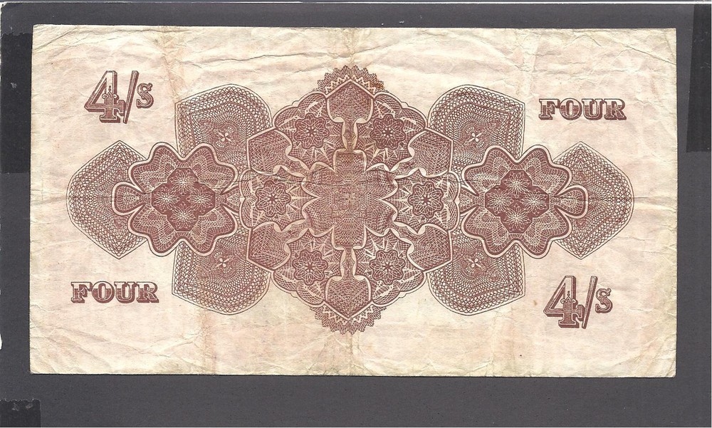 Tonga p-9c , VF, 4 Shillings, 1957