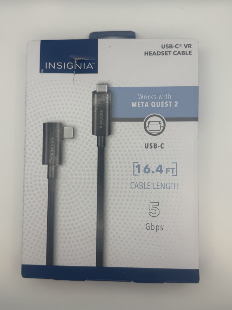 Insignia USB-C VR Headset Cable for Oculus Quest 2 16.4 FT 5Gbps USB Type C