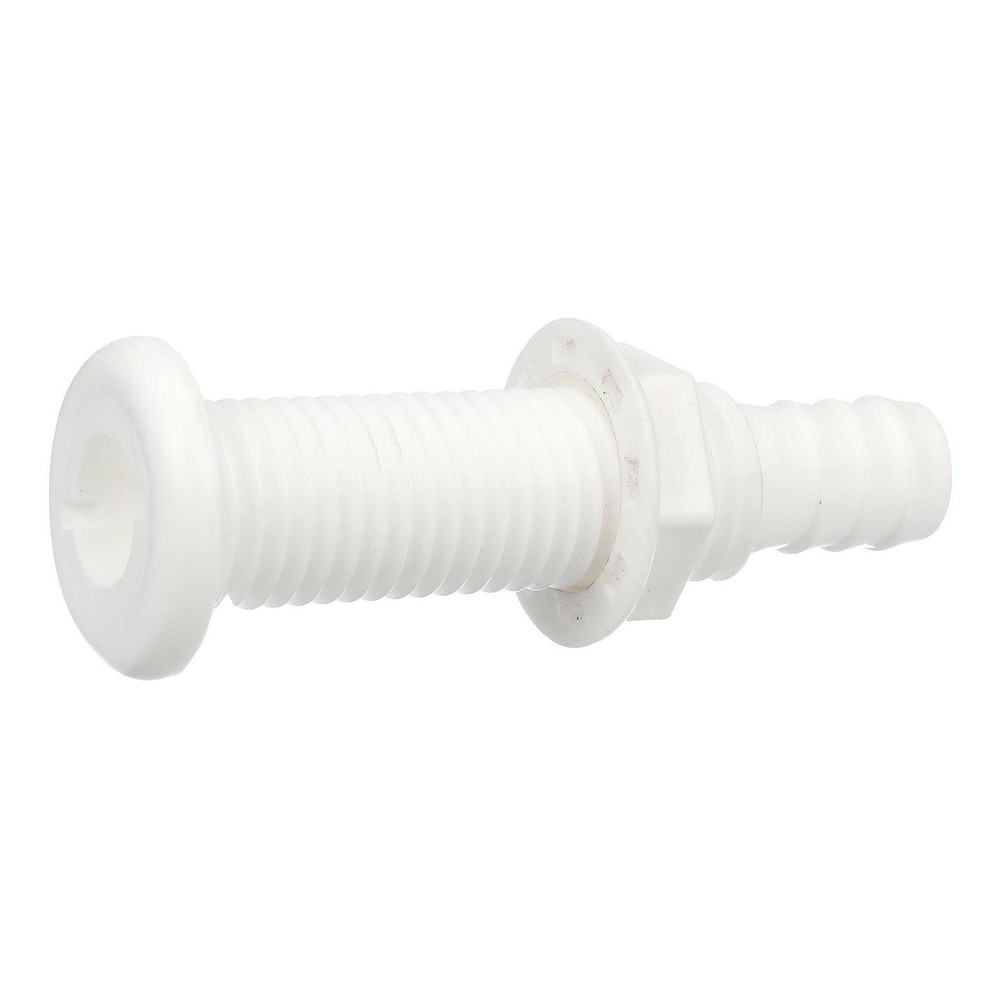 Seachoice 18161 Extra Long Plastic Thru-Hull White 3/4" Hose
