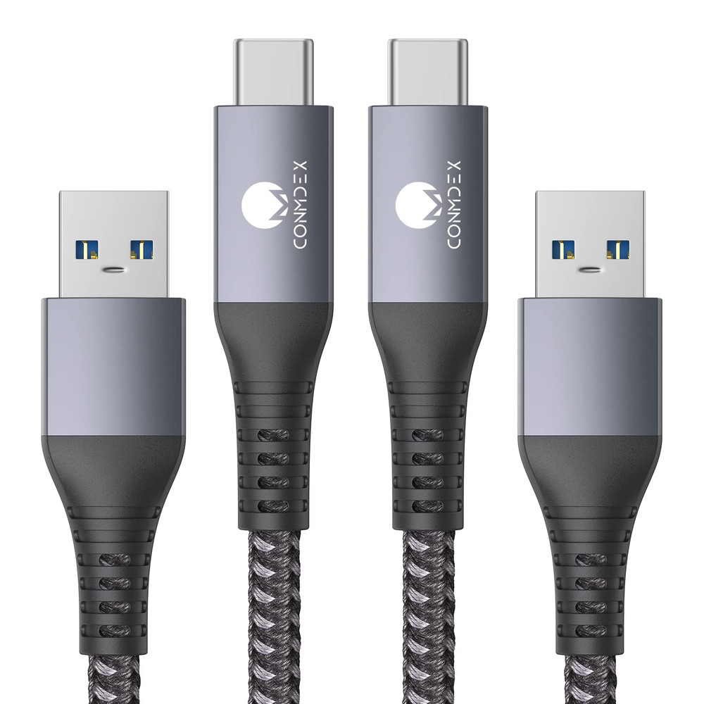 Android Auto USB Cable 2-Pack (3Ft Each) USB A to USB C Cord, 10Gbps Data Transf
