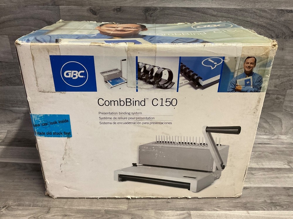 GBC CombBind C150 Heavy Duty Comb Binding Machine - EXCELLENT Condition