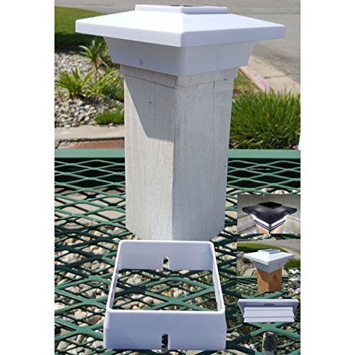 Solar Post Deck Cap Light 4x4 White Low Profile 4 SMD LEDs (8 Pack) PL251