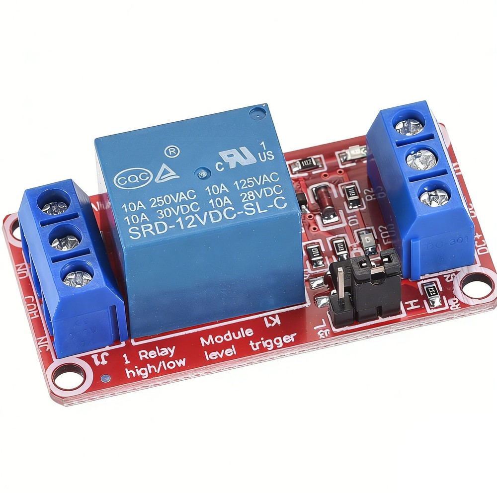 Relay Module 1 Channel 12V High Low Level Trigger Module Red Relay Module 2 Pack