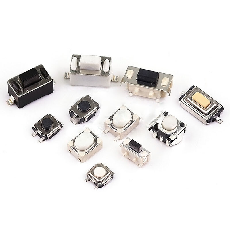50pcs 3mm Tactile Push Button Switch Tact Micro Switch SMD DIP 2 Pin 4 Pin 5 Pin