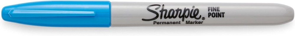 Sharpie Permanent Markers | Fine Point | Brilliant Blue | 12 Count