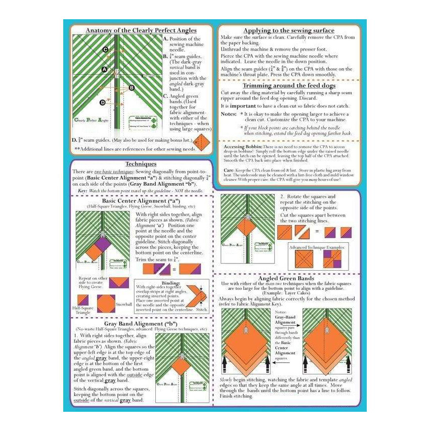 Clearly Perfect Angles-Presser Foot Angle Auxiliary Tool